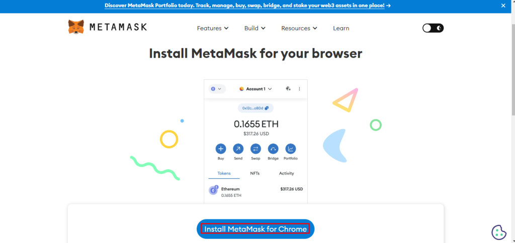 خطوات إنشاء حساب Meta Mask